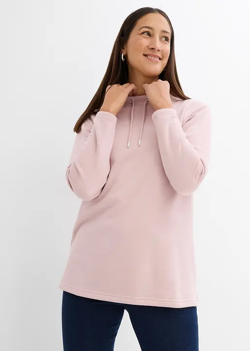Bonprix Bequemes Langarmshirt Mit Einer Weitenregulierung Am Ausschnitt
