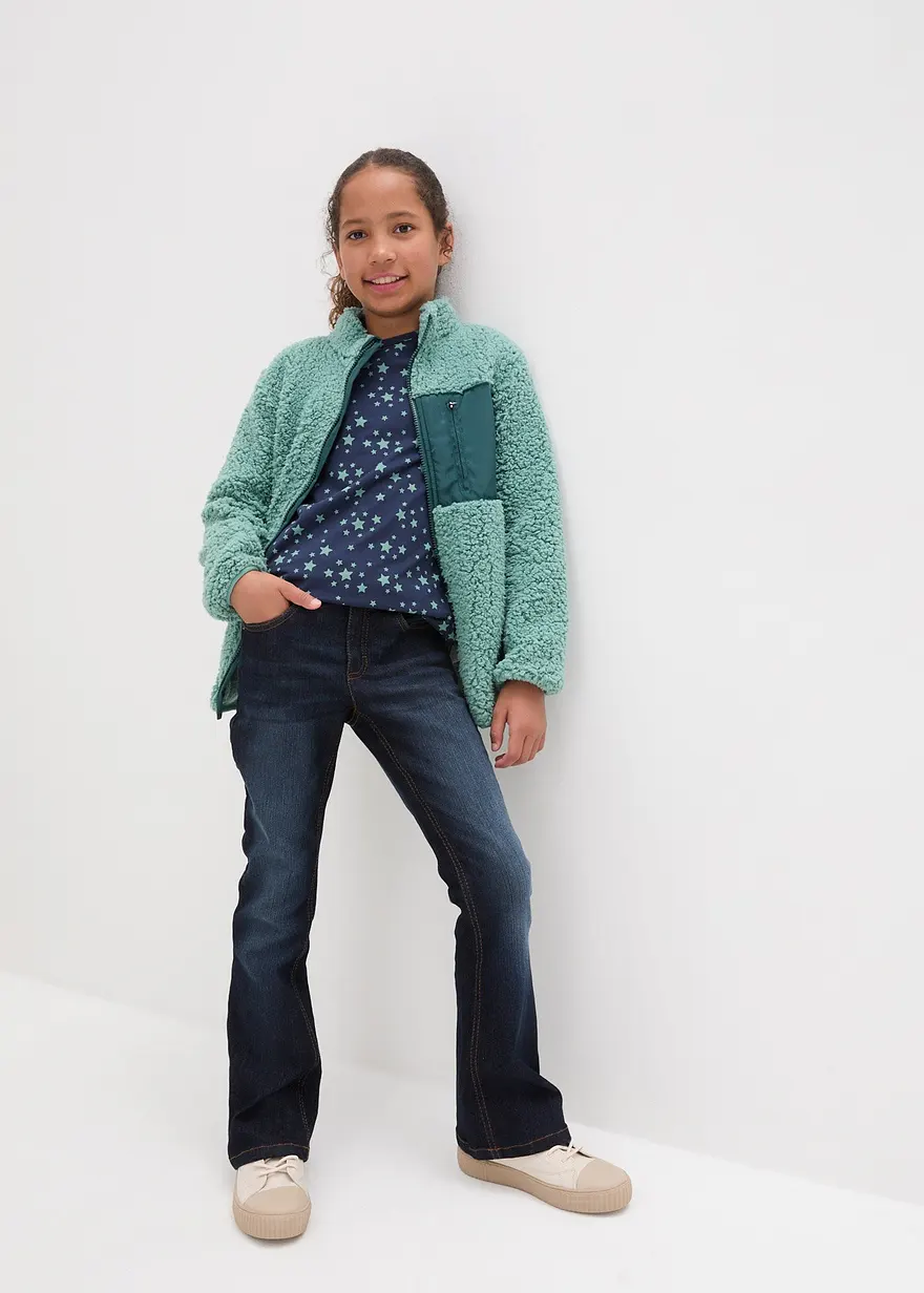 Bonprix Bequemes Mädchen Langarmshirt Im 3er Pack - Kinder