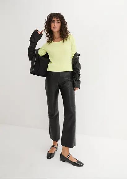 Bonprix Bequemes Shirt Aus Bio-Baumwolle - Grün - Damen