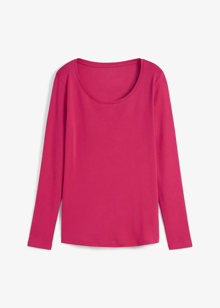 bonprix Bequemes Shirt aus Bio-Baumwolle - pink - Damen