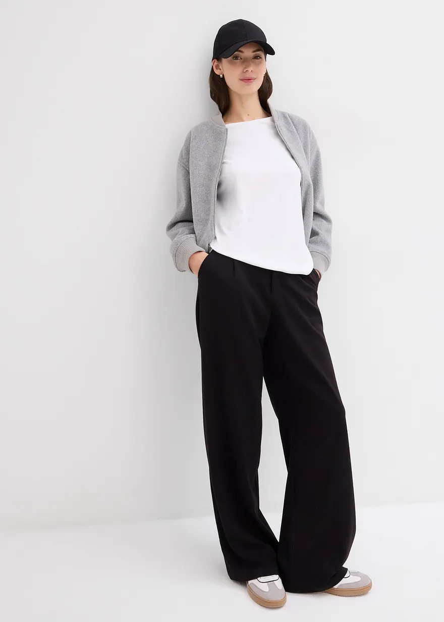 Bonprix Bequemes Shirt Aus Schwerer Bio-Baumwolle - Weiß