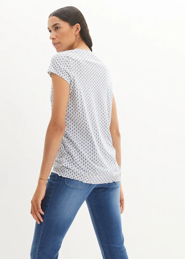 Bonprix Bequemes Shirt Doppelpack Bedruckt Mini-Arm - Damen