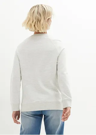 Bonprix Bequemes Sweatshirt Im 2er-Pack - Indigo+naturmeliert Meliert