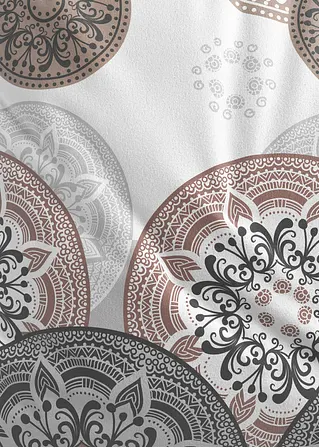 Bonprix Bettwäsche Mit Ornamenten Und Kreisen - Grau Biber