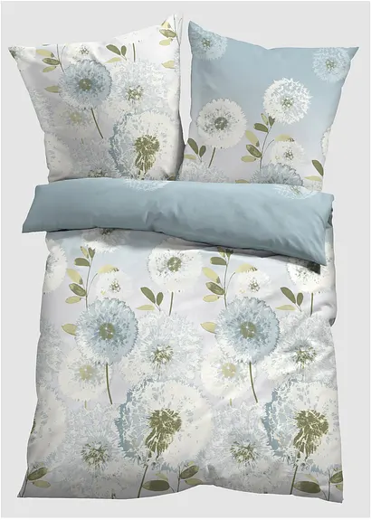 bonprix Bettwäsche mit Pusteblumenwiese - hellblau Linon