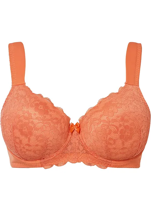 bonprix bezaubernder BH mit femininer Spitze - orange Cup F