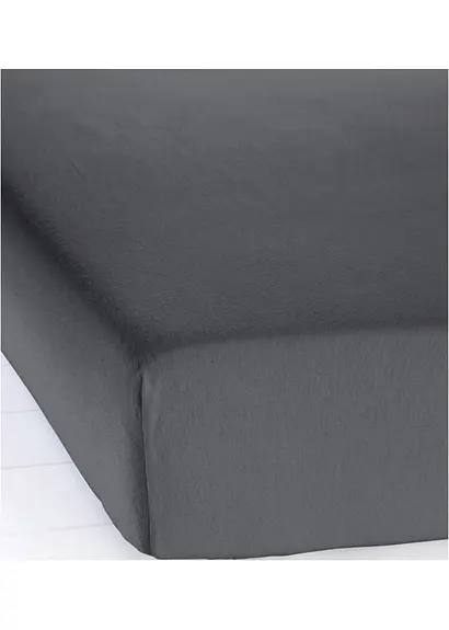 bonprix Biber Spannbettlaken für kuschelige Nächte - anthrazit