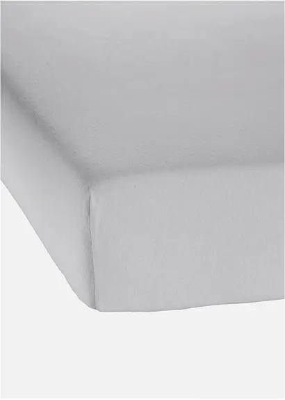 bonprix Biber Spannbettlaken für kuschelige Nächte - hellgrau