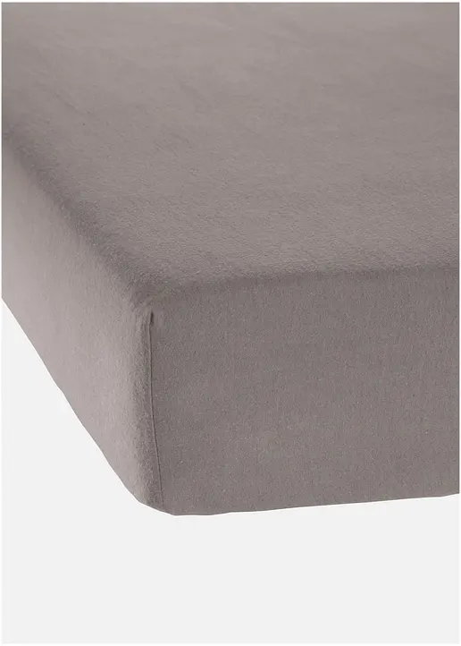 bonprix Biber Spannbettlaken für kuschelige Nächte - taupe