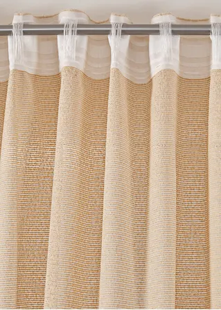 Bonprix Blickdichter Und Einfarbiger Fertigvorhang Mit Struktur