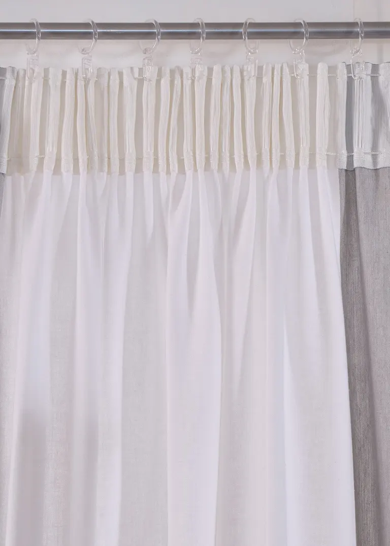 Bonprix Blickdichter Vorhang Aus Naturfaser - Grau Multifunktionsband