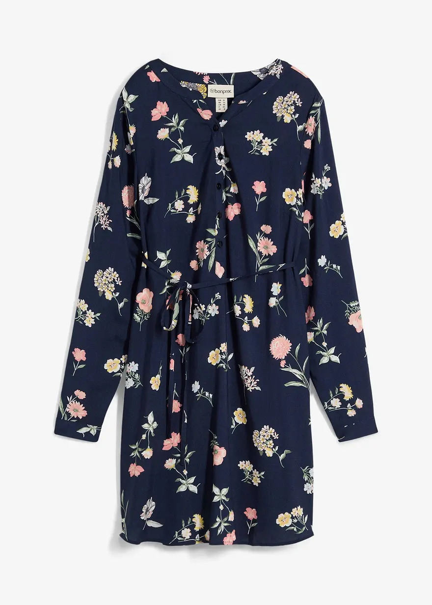 bonprix Blusenkleid für die Schwangerschaft und danach - blau