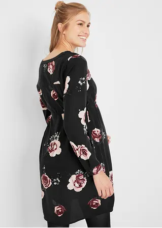 Bonprix Blusenkleid Für Die Schwangerschaft Und Stillzeit - Schwarz