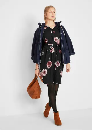 Bonprix Blusenkleid Für Die Schwangerschaft Und Stillzeit - Schwarz