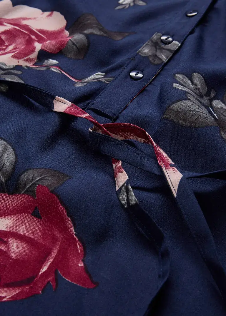 Bonprix Blusenkleid Für Die Schwangerschaft Und Stillzeit - Blau - Damen