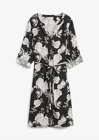 bonprix Blusenkleid für die Schwangerschaft und Stillzeit - schwarz