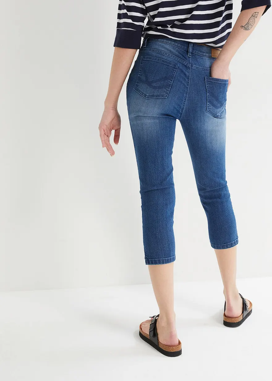 Bonprix 2er Pack Stretch Jeans In 3/4-Länge - Damen