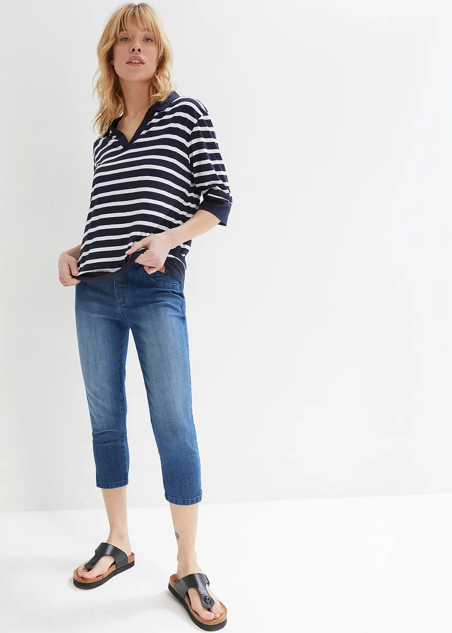 Bonprix 2er Pack Stretch Jeans In 3/4-Länge - Damen