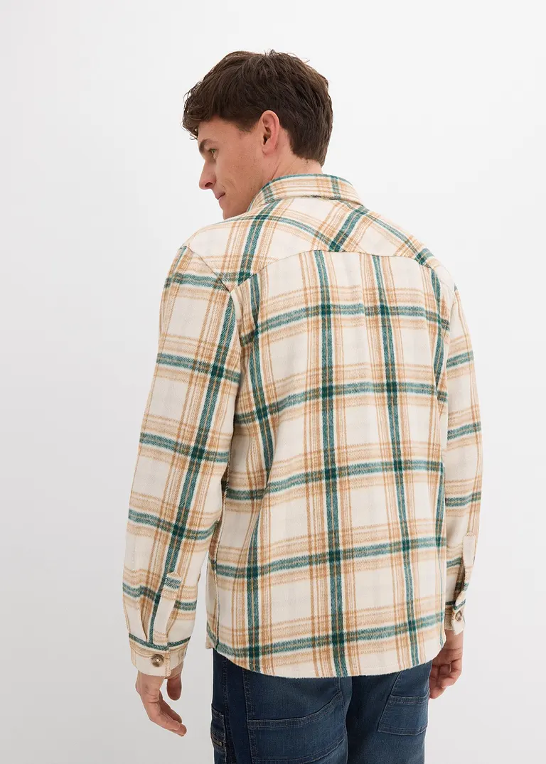 Bonprix Angesagtes Shaket In Wolloptik - Grün - Herren