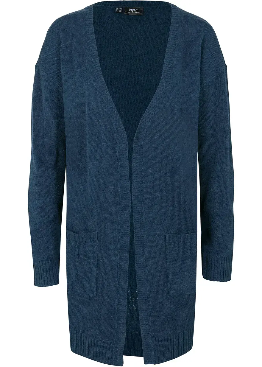bonprix Basic Strickjacke - blau - Damen