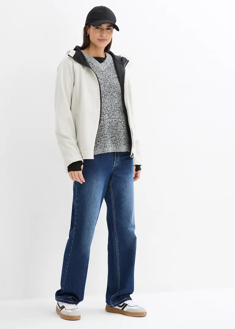 Bonprix Bequeme Softshelljacke - Beige - Damen