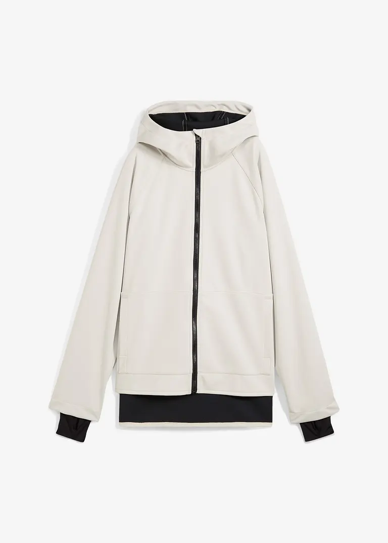 Bonprix Bequeme Softshelljacke - Beige - Damen