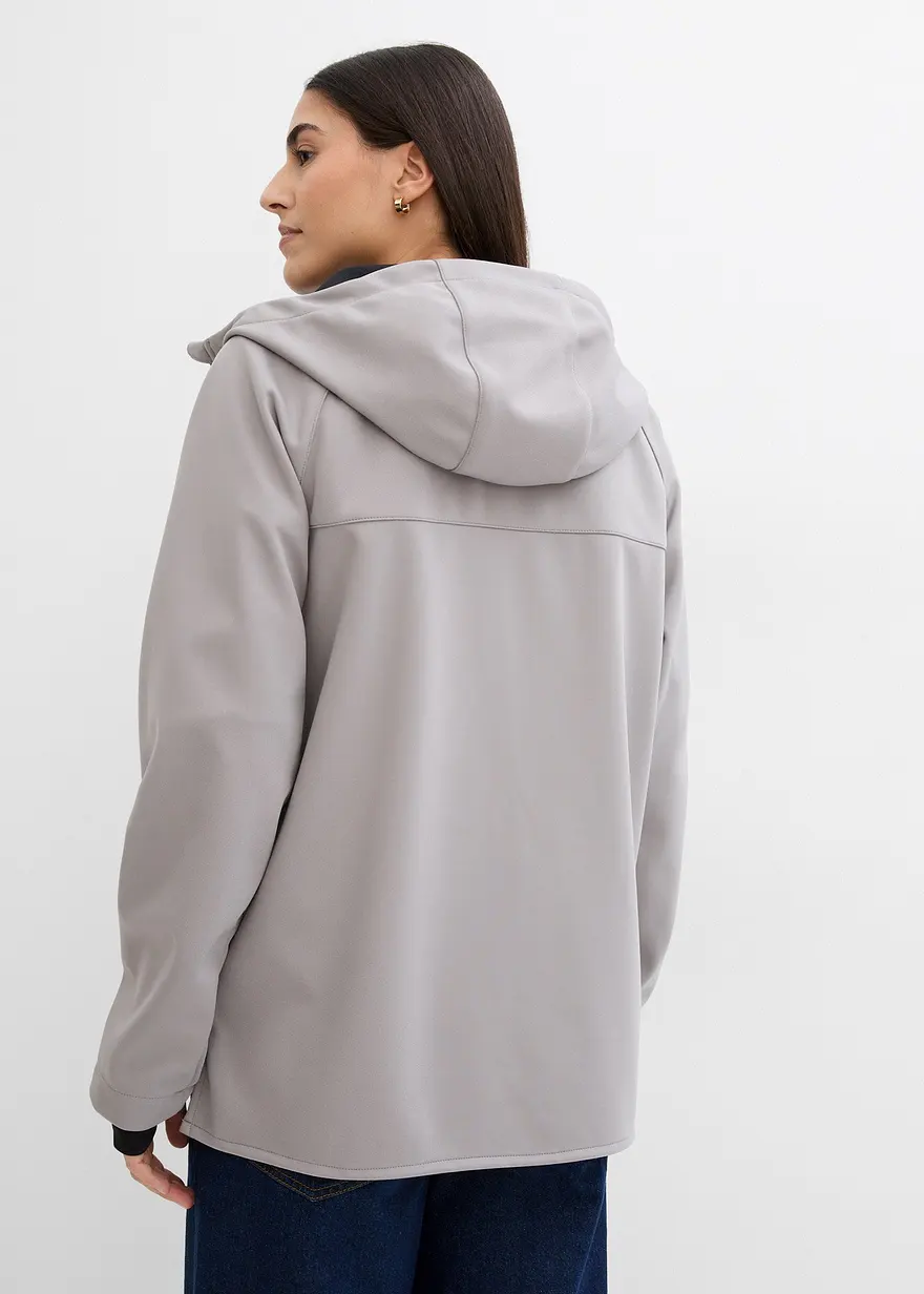 Bonprix Bequeme Softshelljacke - Grau - Damen