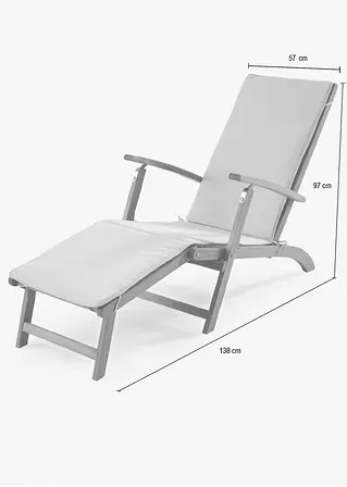 Bonprix Bequemer Liegestuhl Mit Fußteil - Braun