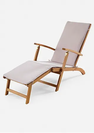 bonprix Bequemer Liegestuhl mit Fußteil - braun