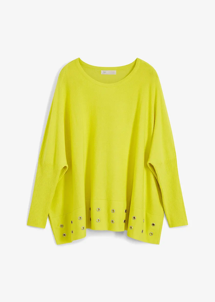 bonprix bequemer Oversize-Pullover - grün - Damen