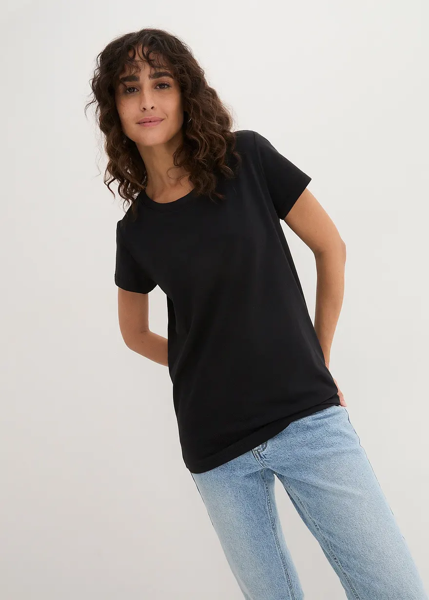 Bonprix Bequemes Shirt In Single Jersey - Damen