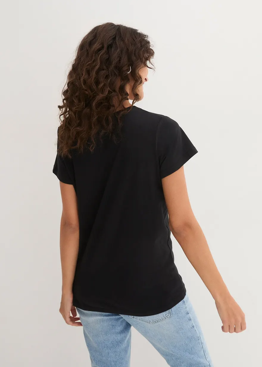 Bonprix Bequemes Shirt In Single Jersey - Damen
