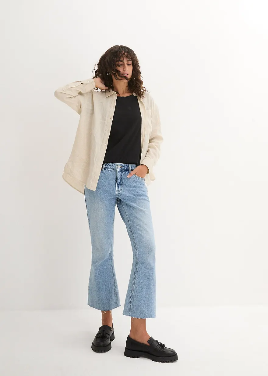 Bonprix Bequemes Shirt In Single Jersey - Damen