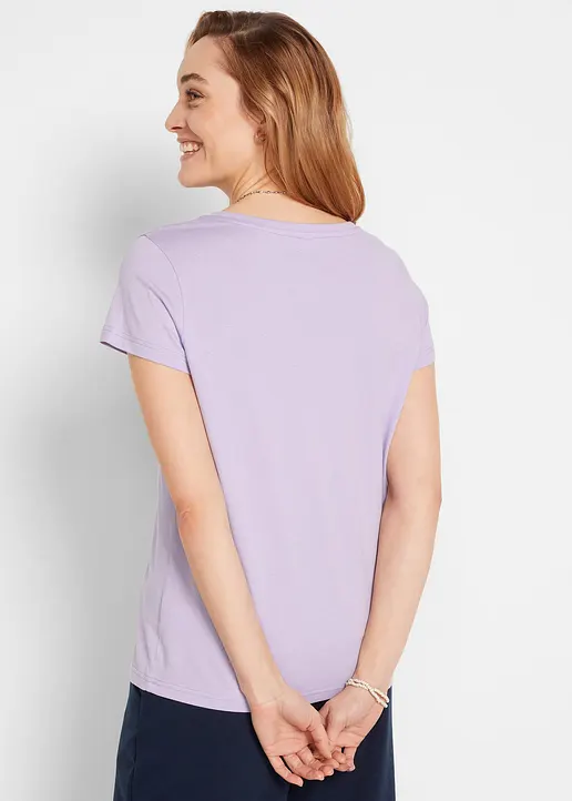 Bonprix Bequemes Shirt In Single Jersey - Damen
