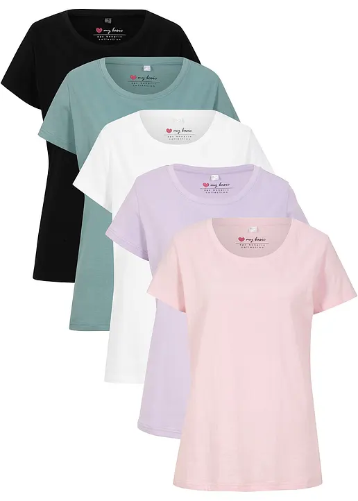 bonprix Bequemes Shirt in Single Jersey - Damen