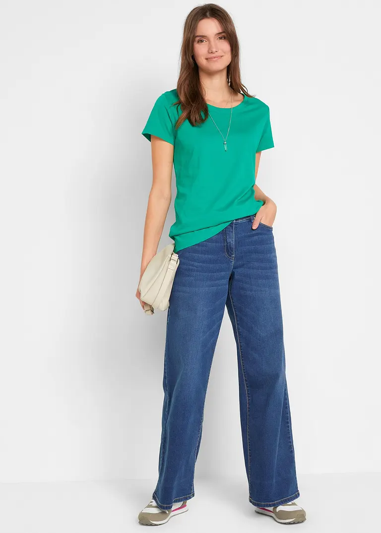 Bonprix Bequemes Shirt In Single Jersey - Damen