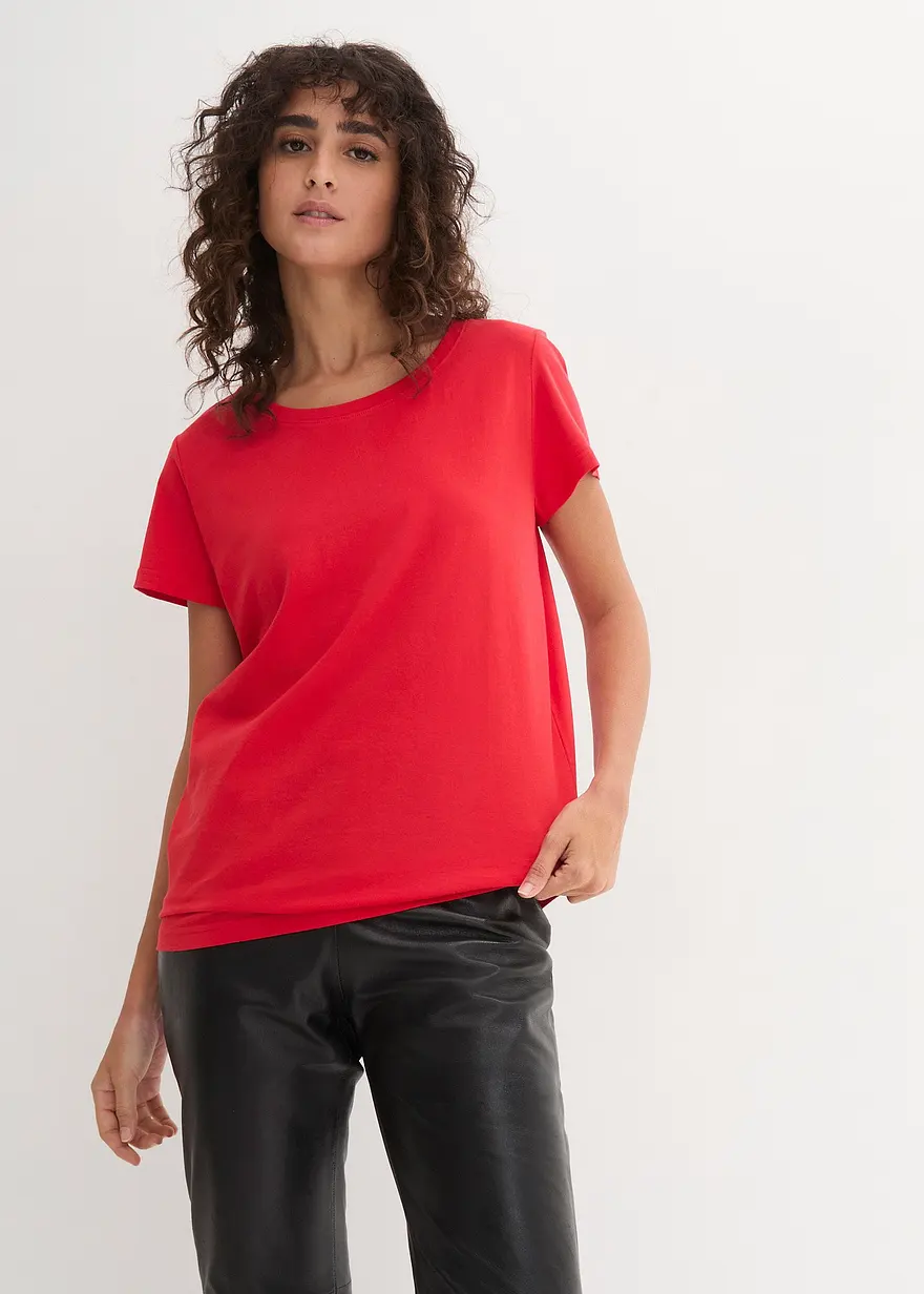 Bonprix Bequemes Shirt In Single Jersey - Damen