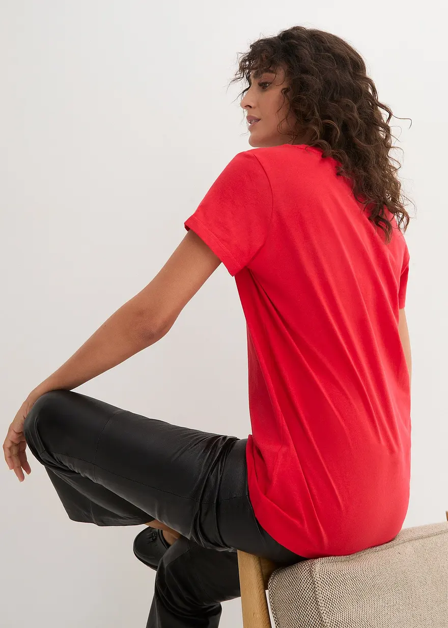 Bonprix Bequemes Shirt In Single Jersey - Damen