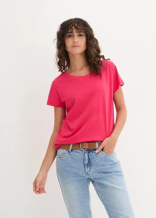 Bonprix Bequemes Shirt In Single Jersey - Damen