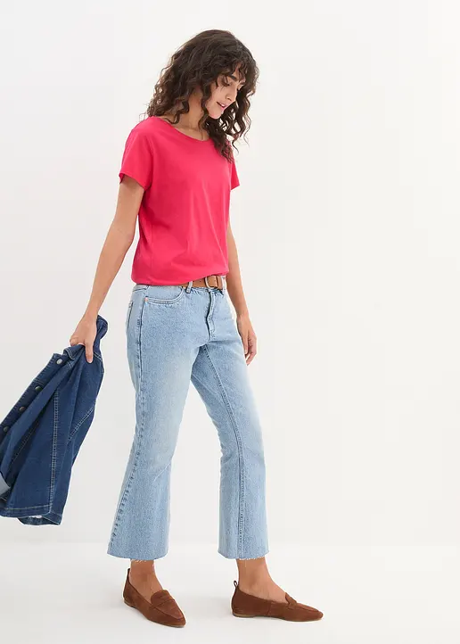 Bonprix Bequemes Shirt In Single Jersey - Damen