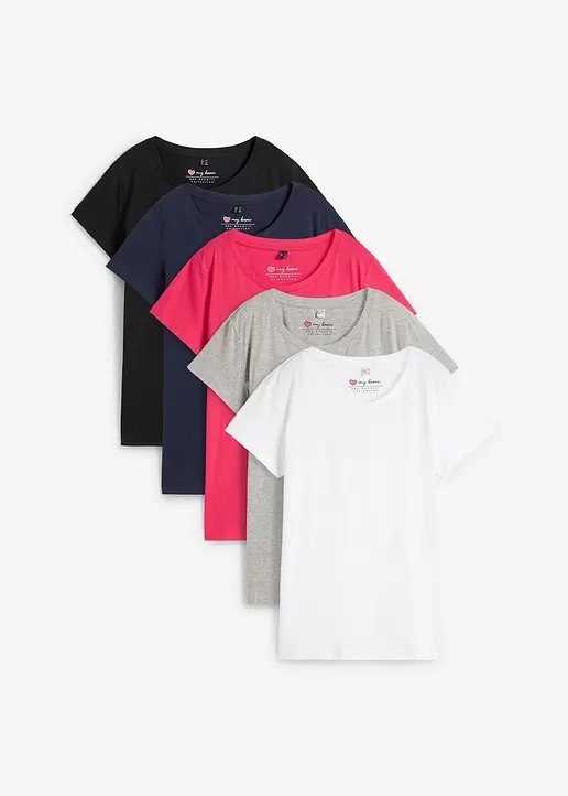 bonprix Bequemes Shirt in Single Jersey - Damen