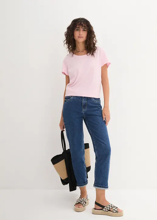 Bonprix Bequemes Shirt In Single Jersey - Damen