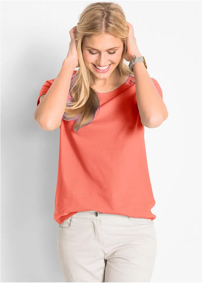 Bonprix Bequemes Shirt In Single Jersey - Damen