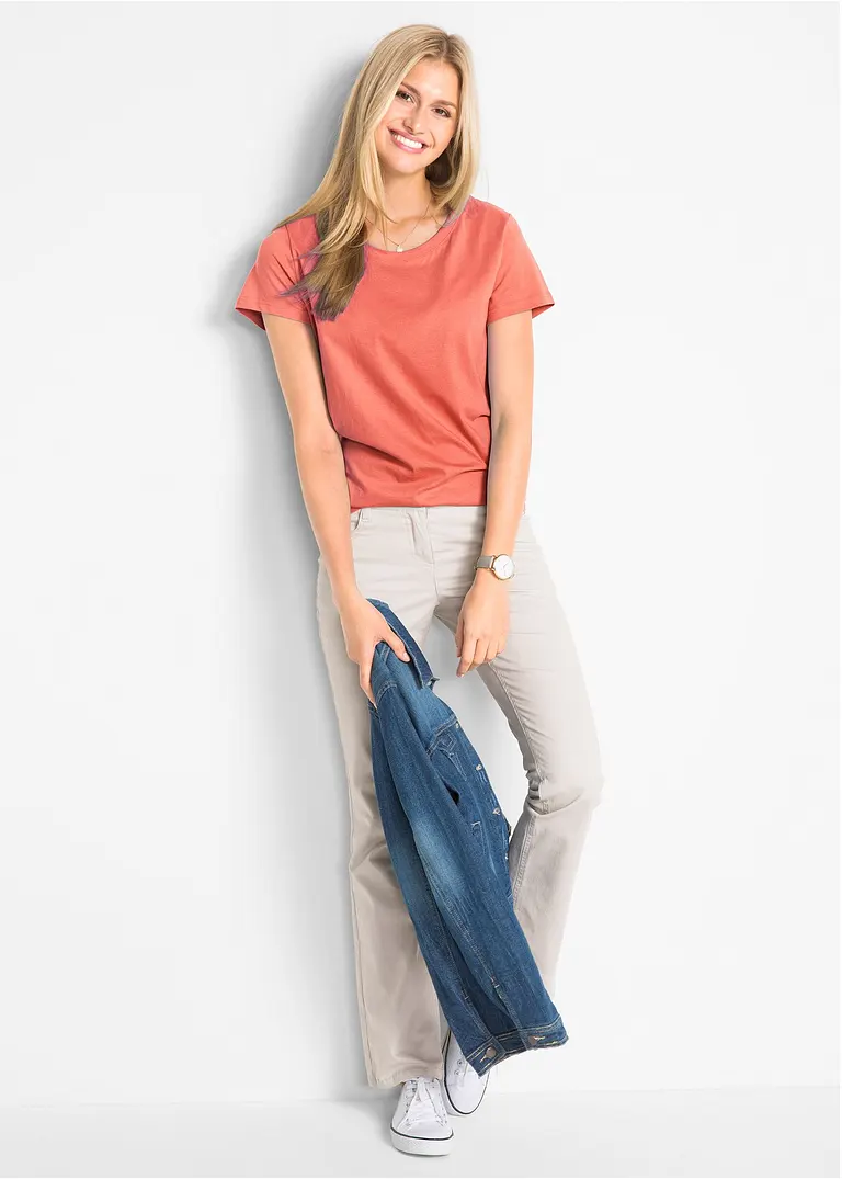 Bonprix Bequemes Shirt In Single Jersey - Damen