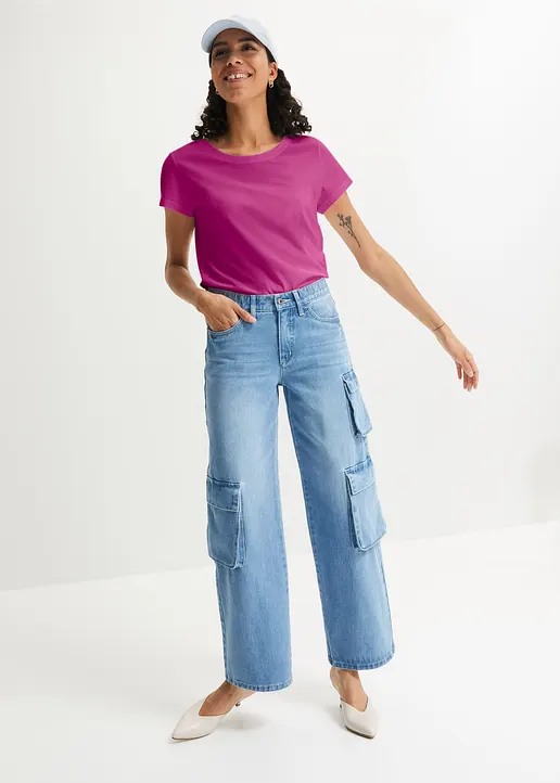 Bonprix Bequemes Shirt In Single Jersey - Damen