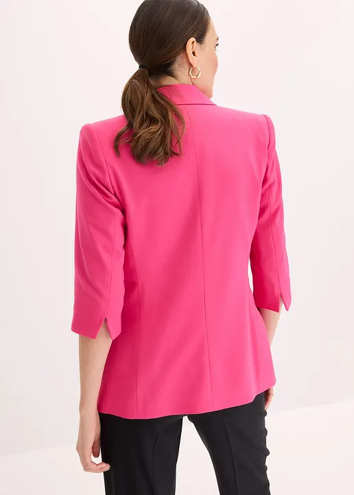 Bonprix Blazer Mit 3/4 Ärmel - Pink - Damen