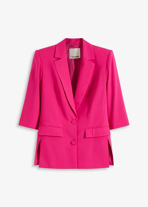 Bonprix Blazer Mit 3/4 Ärmel - Pink - Damen