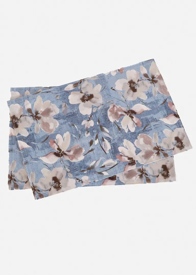 bonprix Blumige Tischdeko - blau/creme - Wohnen & Garten