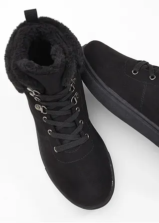 Bonprix Boot Mit Schnürung - Schwarz - Damen