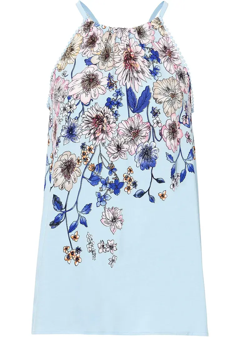 bonprix Charmantes Top mit Neckholder - blau - Damen